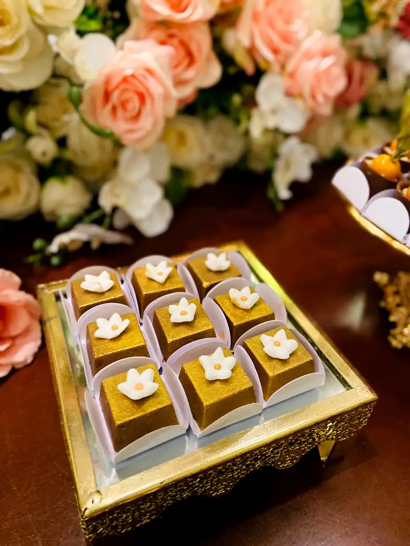 Barrinha de ouro com recheio crocante de Oreo